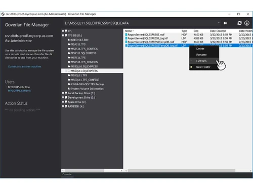 EV Reach remote file transfer