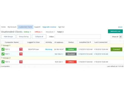 FixMe IT unattended list