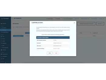 Impero Connect confirm access