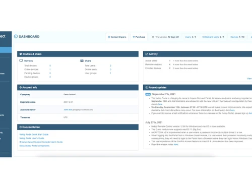 Impero Connect portal