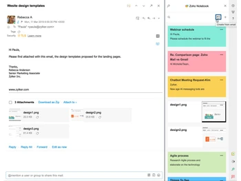 zoho notebook-template