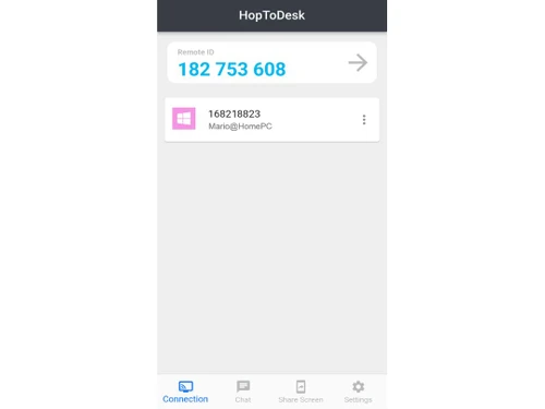 HopToDesk connection