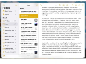 apple notes-folders