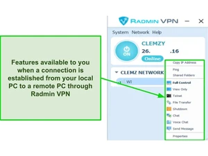 radmin vpn-connection