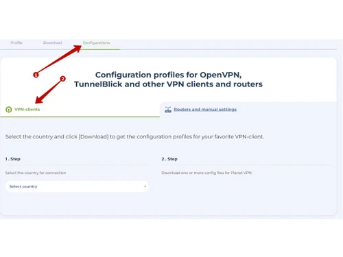 planet vpn-configuration
