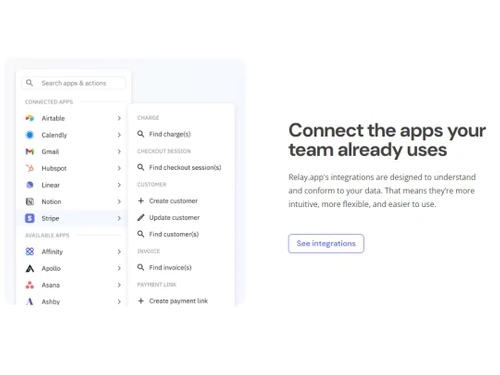 Relay App integrations