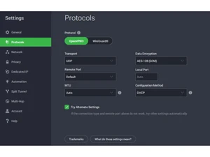 private internet access-protocols