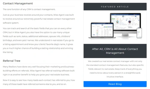 wise agent contact management