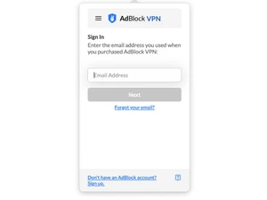 adblock vpn-signin