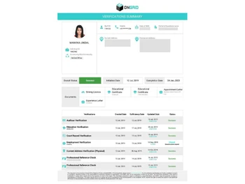 OnGrid verification summary