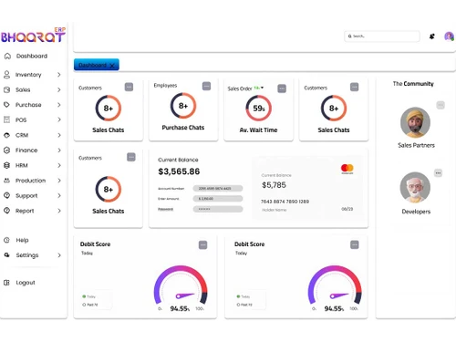 Bharat ERP Dashboard