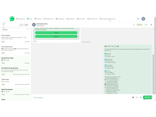 Wapikon dashboard