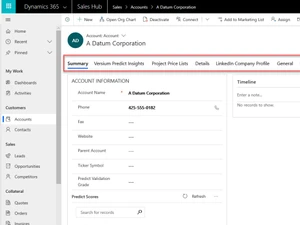 microsoft dynamics 365-accounts