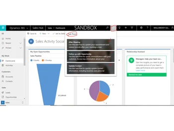 microsoft dynamics 365-salesdashboard