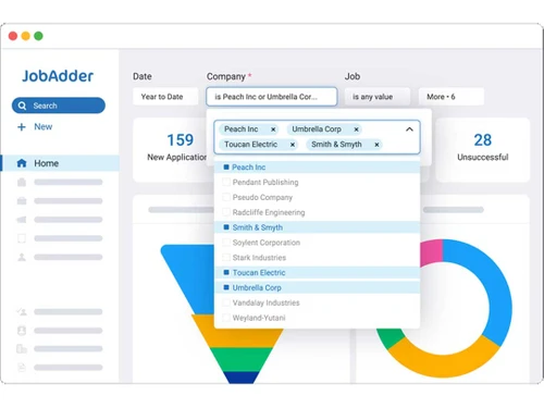 JobAdder dashboard