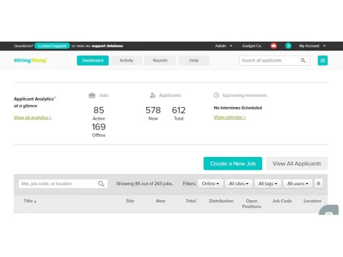 hiringthing dashboard