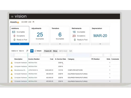 oracle fusion cloud erp assets