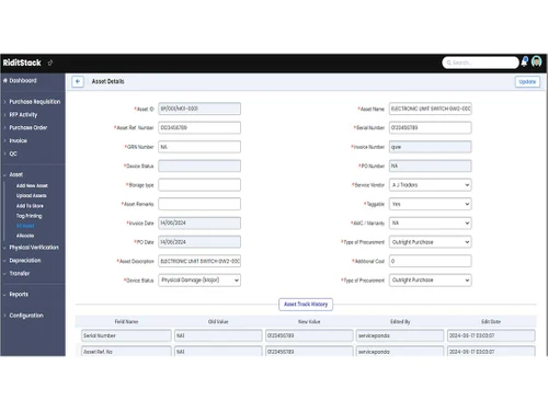 RiditStack asset order