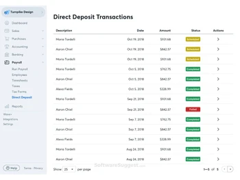 Wave Payroll transactions
