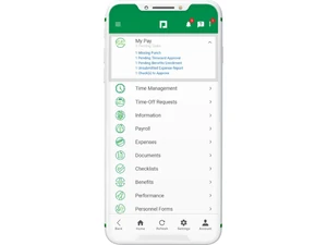 paycom-mobile view