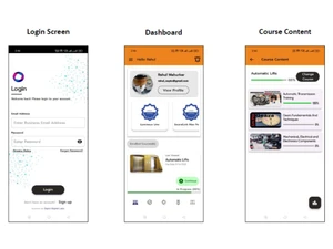 Zepto Learn mobile dashboard