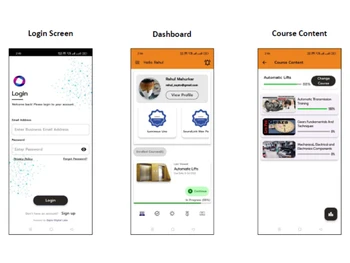Zepto Learn mobile dashboard