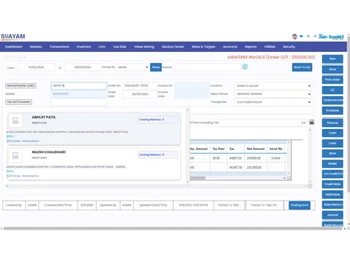 svayam erp dashboard
