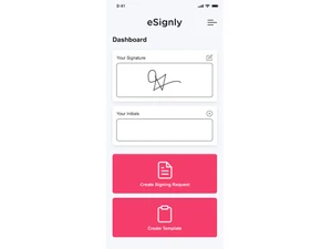 esignly-mobile view