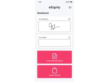 esignly-mobile view