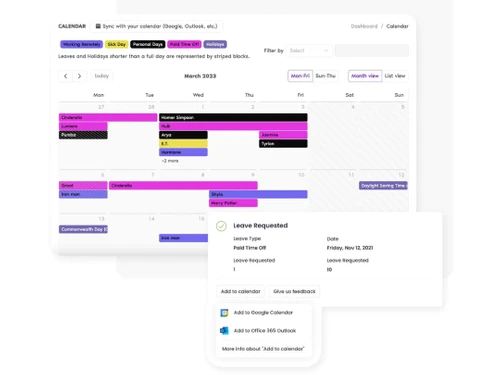 vacation tracker-calendar