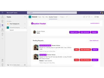 vacation tracker-integration