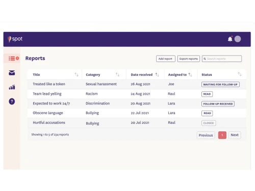 spot case management-dashboard