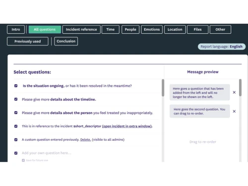 spot case management-questionairre