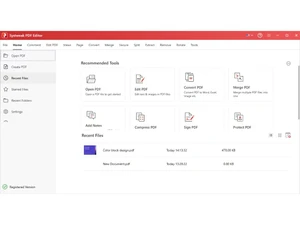 Systweak PDF Editor dashboard