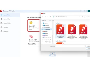 Systweak PDF Editor upload