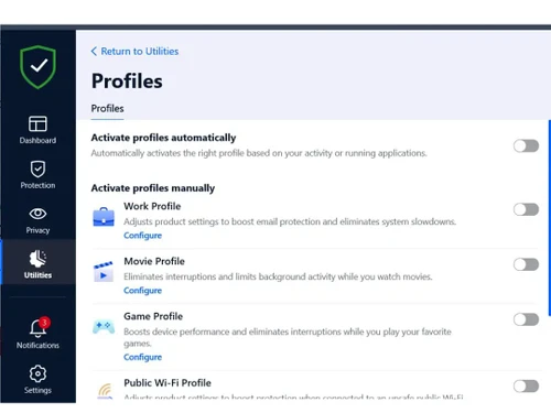 bitdefender premium security-profiles