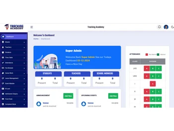 tracking academy dashboard