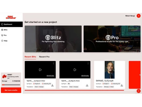 SyncMonster dashboard