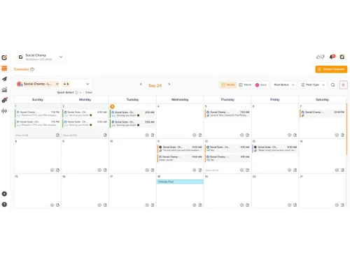 Social-Champ calendar