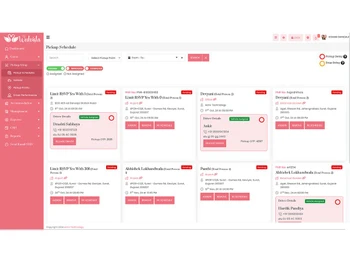WedVista pickup schedule