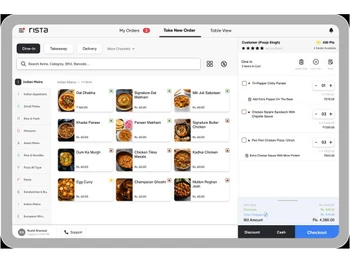Rista POS Dine-in