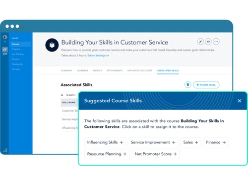 Bridge lms content skills suggestions