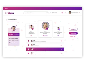 Disprz LXP leaderboard