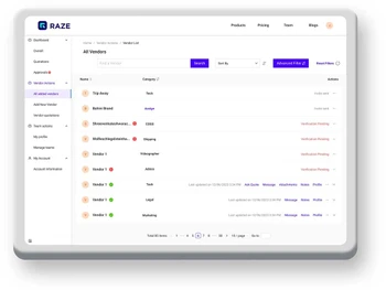 raze onboard vendor