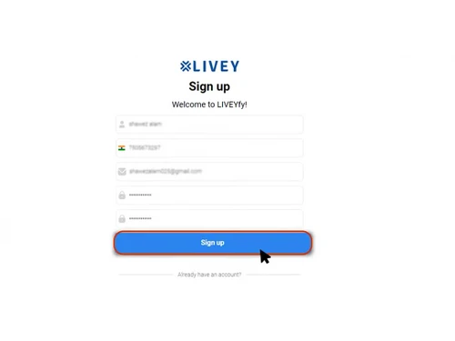 Liveyfy login
