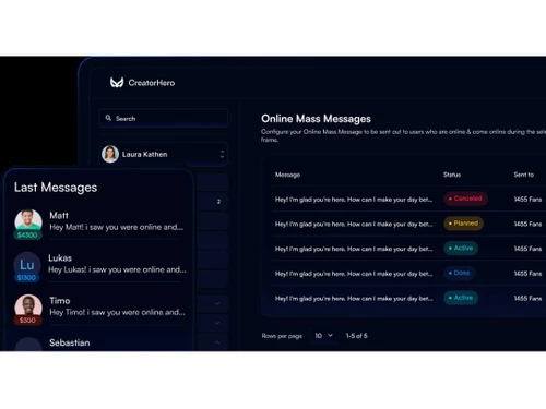 CreatorHero messages