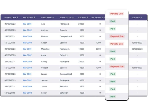 therapez invoice