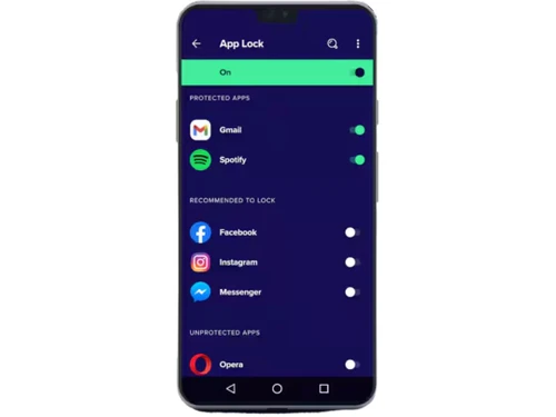 Avast mobile security app lock