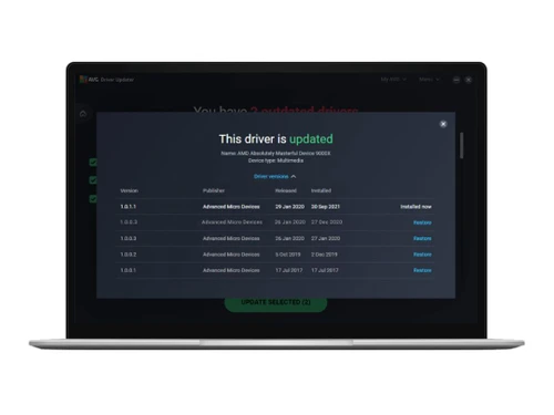 Avg driver updater scan