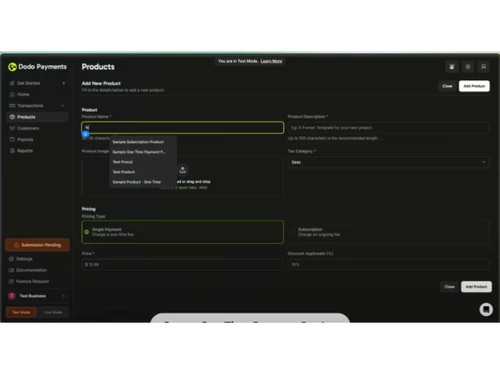 Dodo Payments product